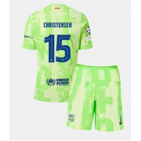 Fotbalové Dres Barcelona Andreas Christensen #15 Dětské Alternativní 2024-25 Krátký Rukáv (+ trenýrky)